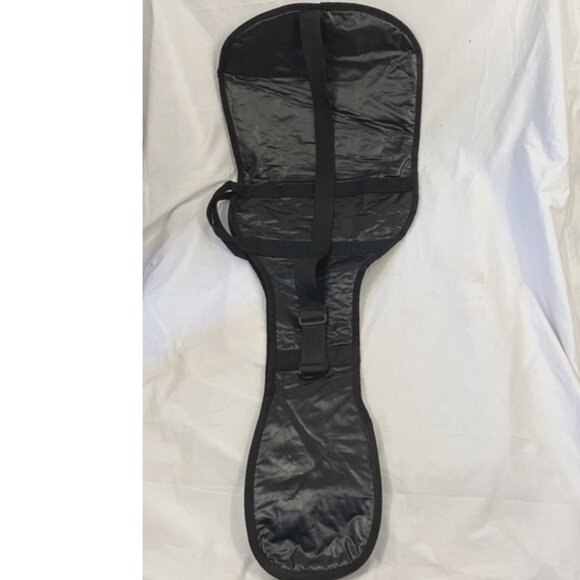 Soft Zip Guitar Protective Case Gig Bag Black 41 x 15 Outside Pocket - Picture 2 of 9